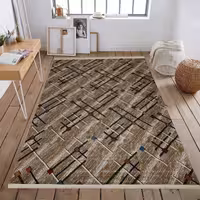 گلیم فرش ماشینی طرح 816 بژ سایز 150 در 225 سانتی متر ( 4متری) 