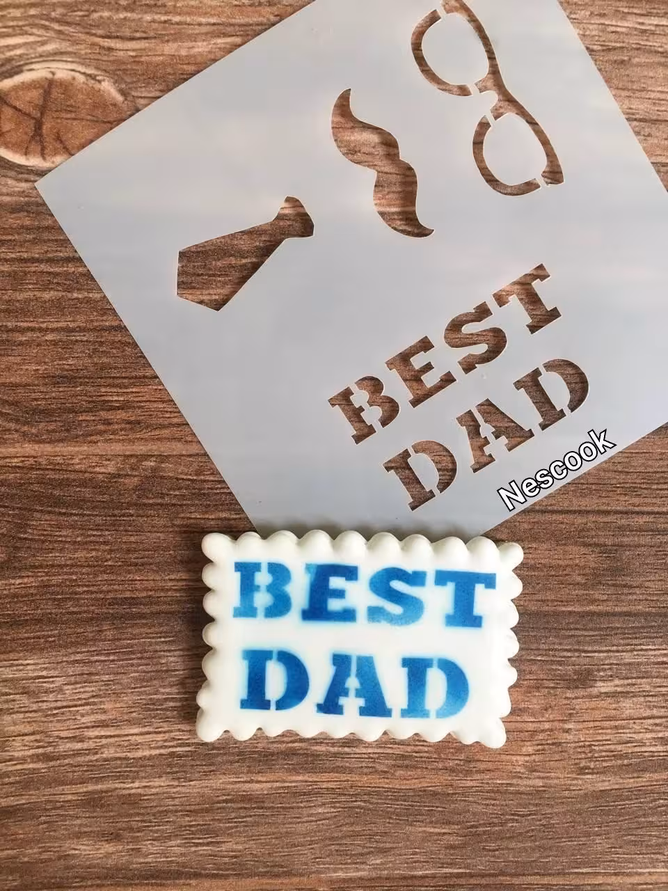 شابلون کوکیز طرح مردانه ابعاد 13 در 13 سانت