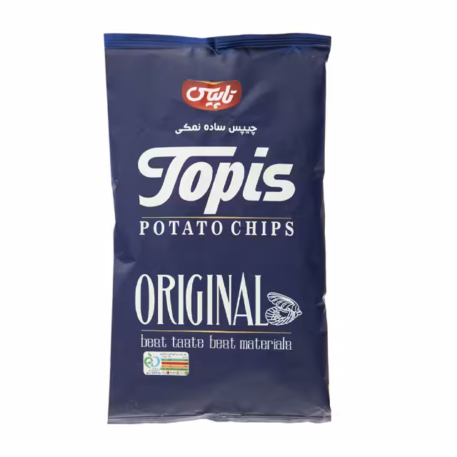 چیپس ساده نمکی تاپیس 60 گرمی