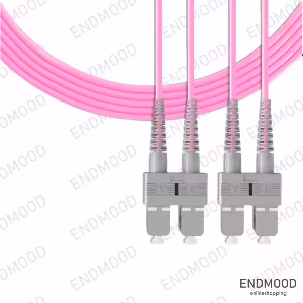 پچ کورد فیبر نوری 3 متری داپلکس نگزنس Nexans OM4 SC-SC