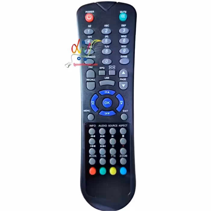 کنترل دی وی دی میکروفایر دکمه آبی