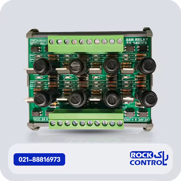 رله برد 8SSR کاناله فیوز شیشه ای کد SA8FL2