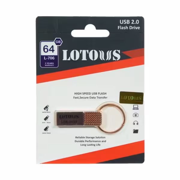 فلش مموری 64 گیگابایت L706 لوتوس (LOTOUS)
