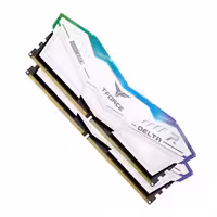 رم تیم گروپ مدل T-Force DELTA RGB DDR5 White 16GB Dual 6000MHz CL38