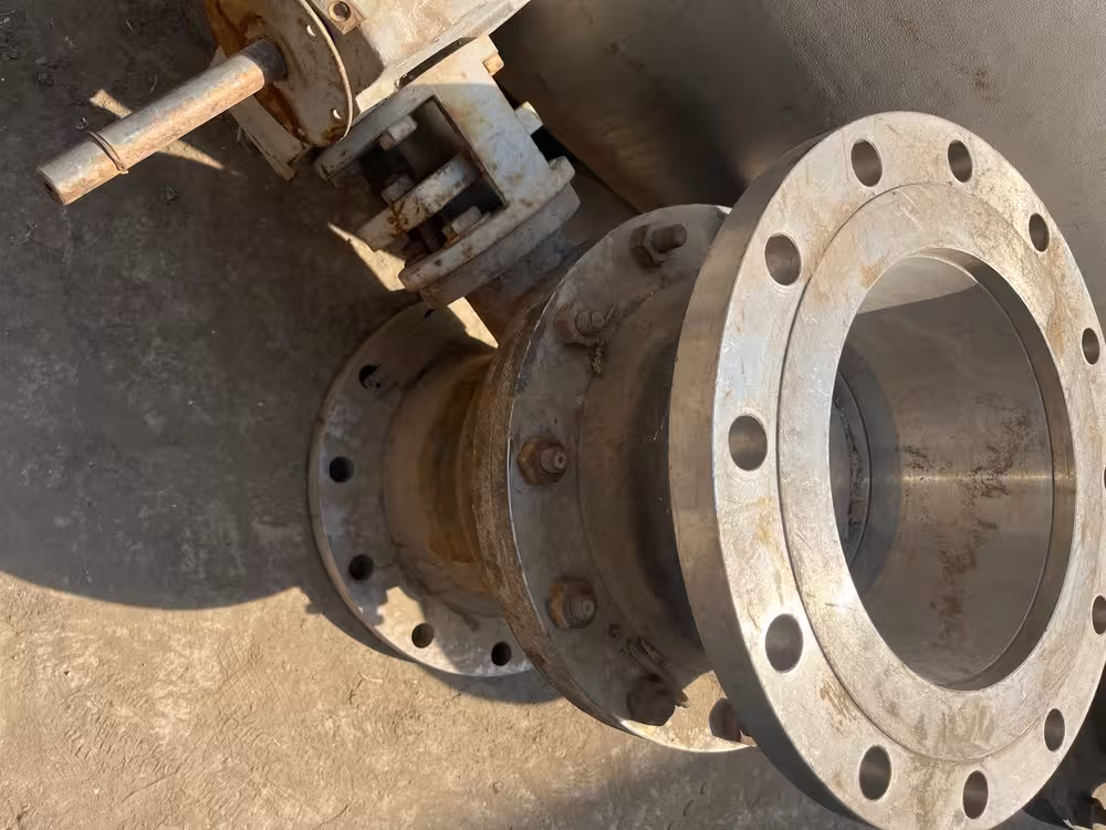 شیر توپی 8 * 10 اینچ ردیوسبور دو تیکه کلاس 150  10RB SEAT 4A STEM 4A BALL 4A BODY 4A