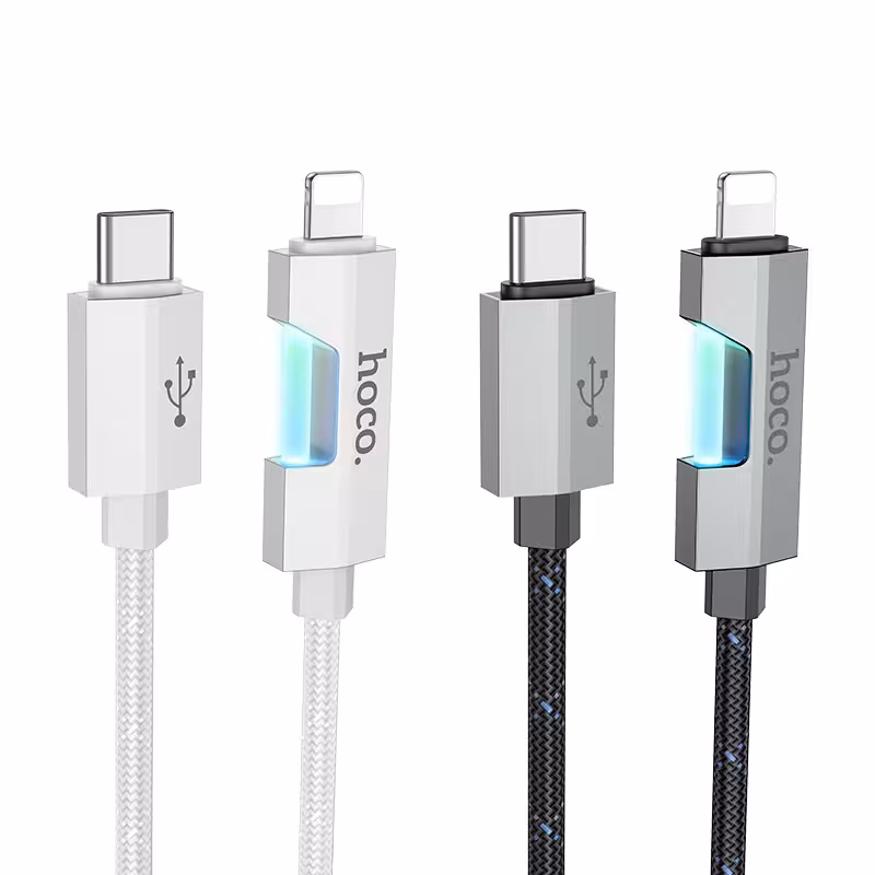 کابل شارژ برند هوکو مدل U123 تایپ سی به آیفونی