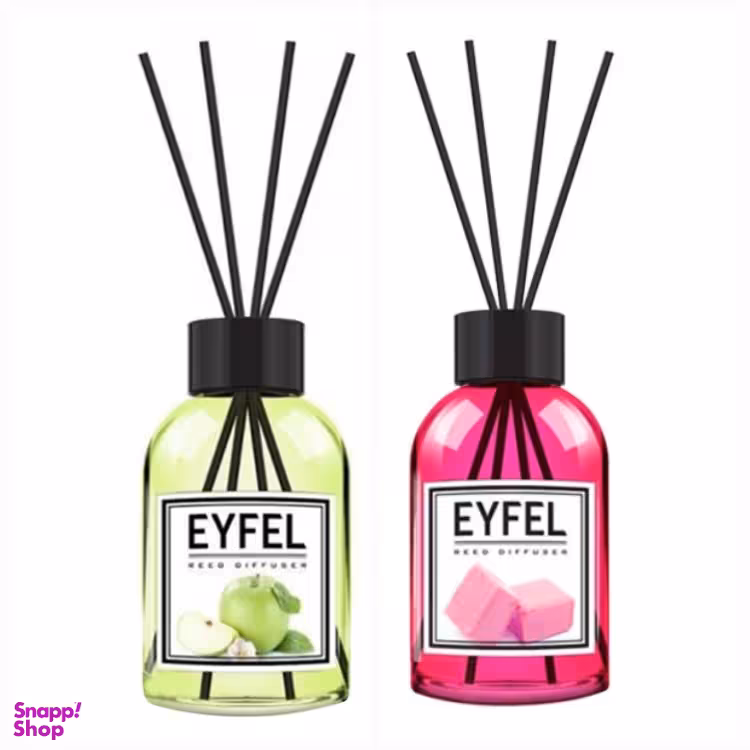 خوشبو کننده هوا ایفل مدل سیب سبز و آدامس حجم 120 میلی لیتر مجموعه 2 عددی