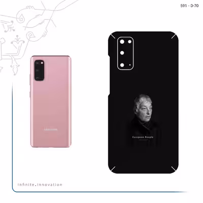 برچسب پوششی ماهوت مدل Portrait of a European Woman مناسب برای گوشی موبایل سامسونگ Galaxy S20