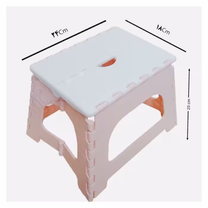 چهارپایه حمام مدل تاشو طرح توانگر کد 720