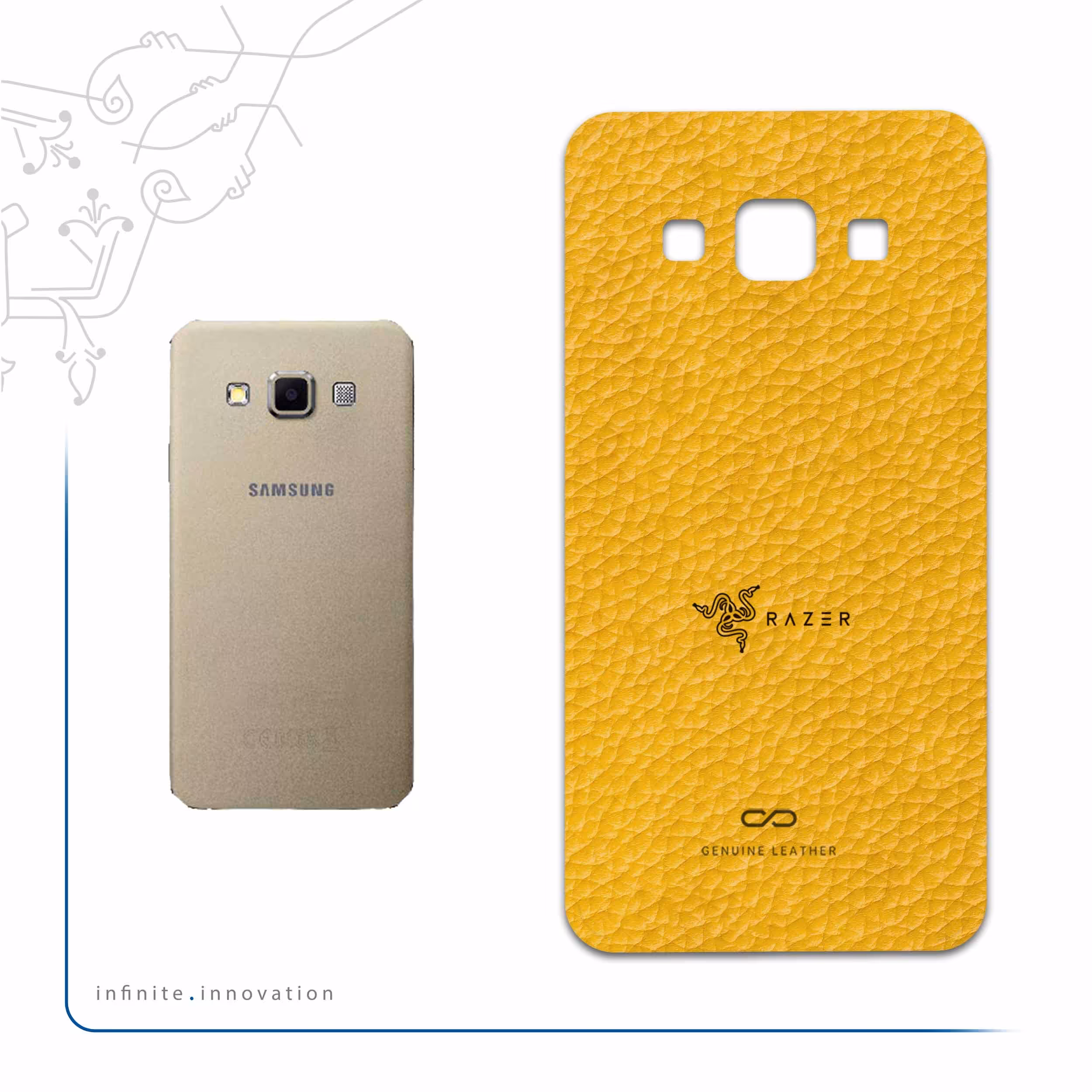 برچسب پوششی ماهوت مدل ML-RZR مناسب برای گوشی موبایل سامسونگ Galaxy A3