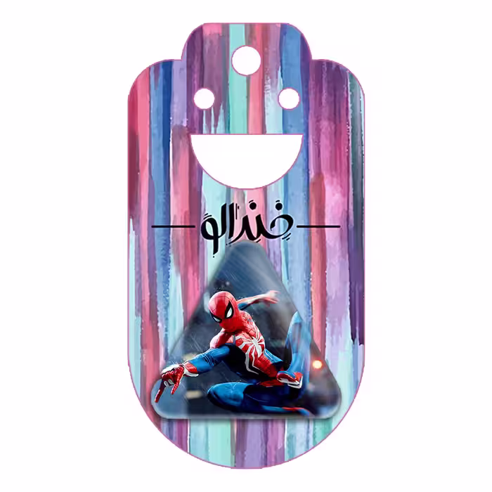 پیکسل خندالو طرح مرد عنکبوتی Spider Man مدل مثلثی کد 13162