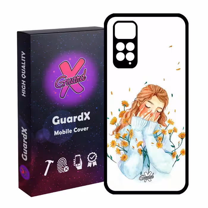 کاور گارد ایکس طرح Girl مدل Glass10315 مناسب برای گوشی موبایل شیائومی Redmi Note 11S/ Note 11 4G