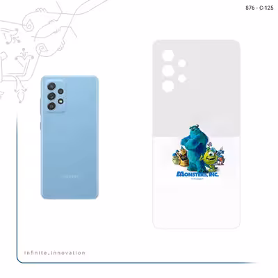 برچسب پوششی ماهوت مدل Monsters Inc مناسب برای گوشی موبایل سامسونگ Galaxy A52 4G