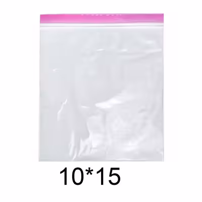 کیسه زیپ دار مدل دو زیپ کد 10x15 بسته 100 عددی