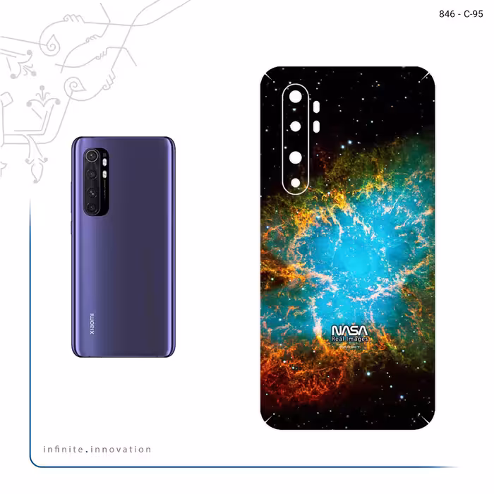 برچسب پوششی ماهوت مدل Universe b NASA 9 مناسب برای گوشی موبایل شیائومی Mi Note 10 Lite