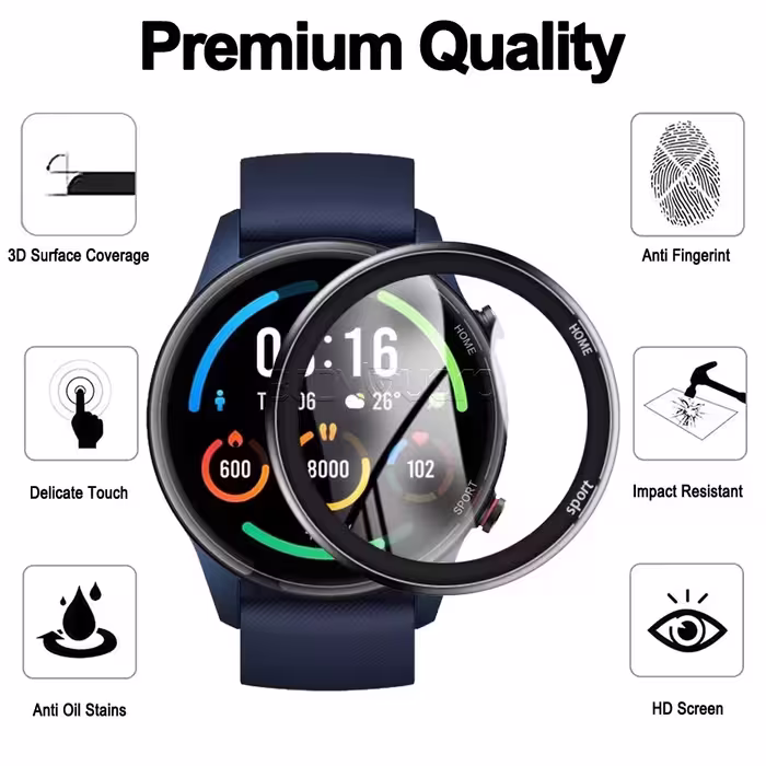 محافظ صفحه نمایش بادیگارد مدل PMMA مناسب برای ساعت هوشمند شیائومی Mi Watch Color Sports
