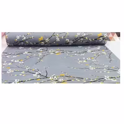 ملحفه مدل روانداز طرح شکوفه گیلاس یک نفره سایز 220×140 سانتی متر