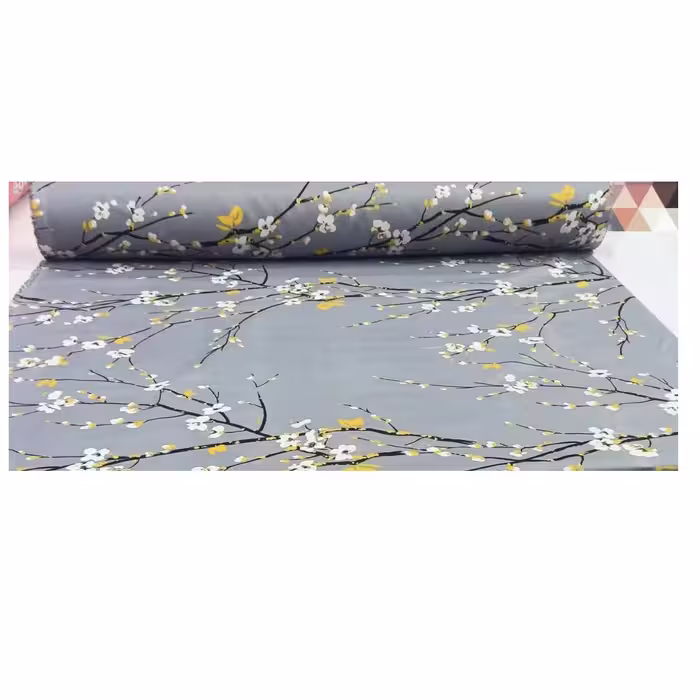 ملحفه مدل روانداز طرح شکوفه گیلاس یک نفره سایز 220×140 سانتی متر