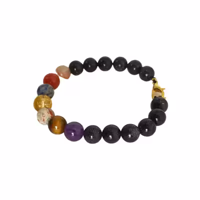 دستبند مدل هفت چاکرا کهکشانی