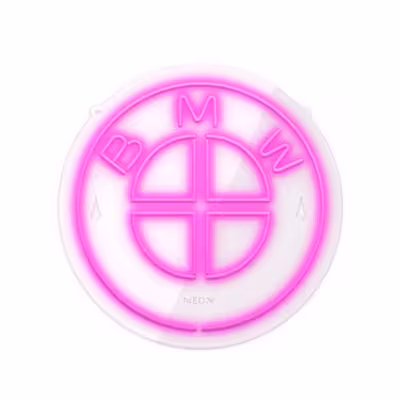 چراغ دیواری نئون دیزاین طرح Bmw_PN