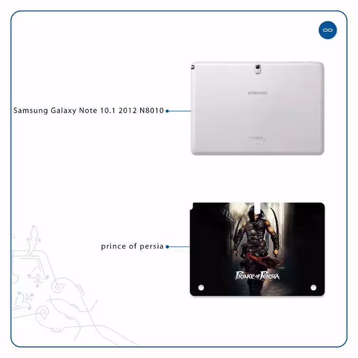 برچسب پوششی ماهوت مدل Prince of Persia مناسب برای تبلت سامسونگ Galaxy Note 10.1 2012 N8010