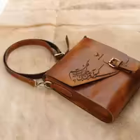 کیف رودوشی چرم بارثاوا مدل 1203n