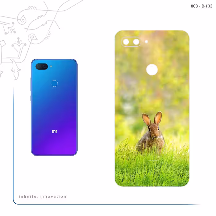 برچسب پوششی ماهوت مدل Rabbit مناسب برای گوشی موبایل شیائومی Mi 8 Lite