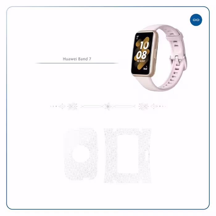 برچسب ماهوت طرح Gloss-Transparent مناسب برای ساعت هوشمند هوآوی Band 7