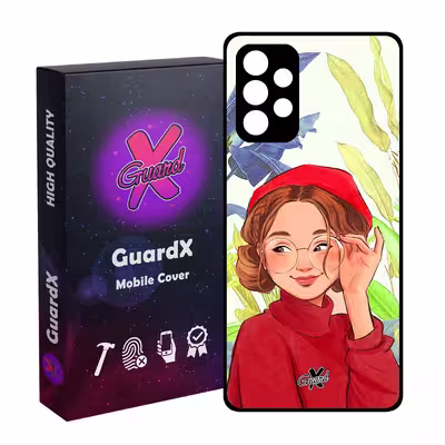 کاور گارد ایکس طرح دختر مدل Glass10328 مناسب برای گوشی موبایل سامسونگ Galaxy A52s