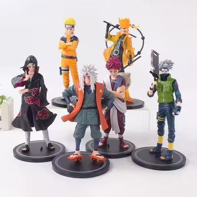 فیگور مدل ناروتو Naruto مجموعه 6 عددی