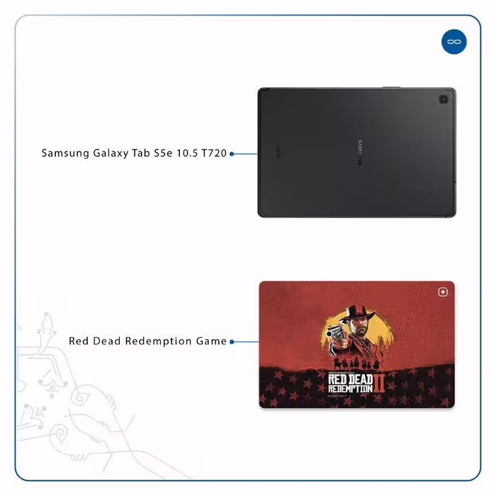 برچسب پوششی ماهوت مدل Red-Dead-Redemption-Game مناسب برای تبلت سامسونگ Galaxy Tab S5e 10.5 2019 T720