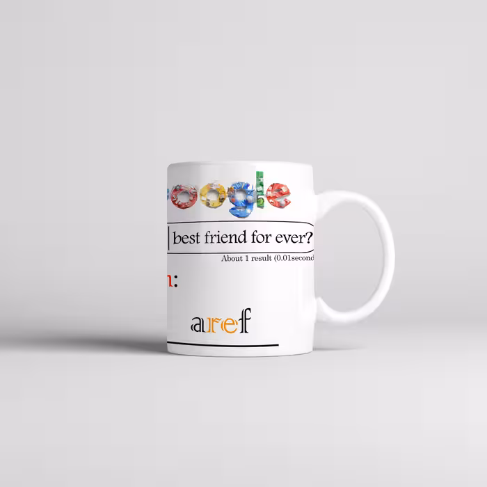 ماگ طرح اسم عارف مدل گوگل