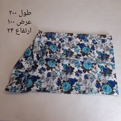سرویس ملحفه مدل کشدار ni08081 طرح گلدار کد 100 یک نفره دو تکه