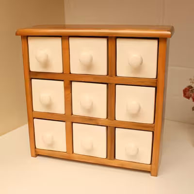 جا ادویه 9 پارچه مدل کشویی کد 09