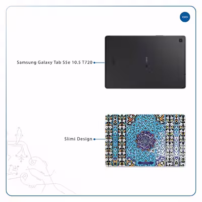 برچسب پوششی ماهوت مدل Iran-Tile7 مناسب برای تبلت سامسونگ Galaxy Tab S5e 10.5 2019 T720