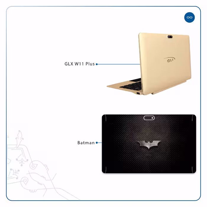 برچسب پوششی ماهوت مدل Batman مناسب برای تبلت جی ال ایکس W11 Plus