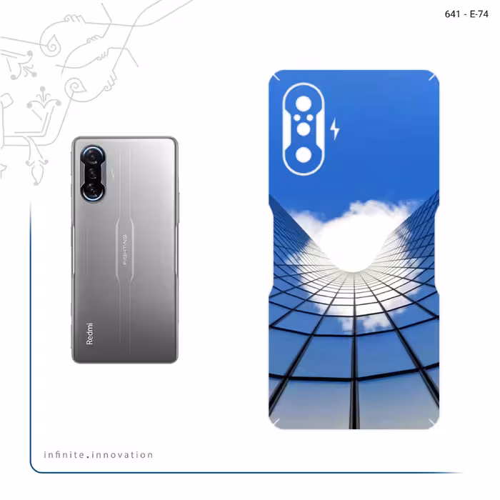 برچسب پوششی ماهوت مدل Glass skyscraper مناسب برای گوشی موبایل شیائومی Redmi K40 Gaming