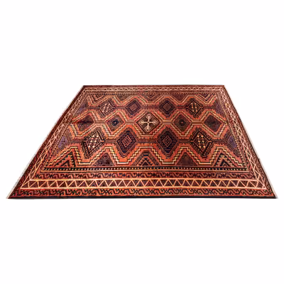 فرش دستبافت شش و نیم متری مدل لری اولاد کد 48.2583