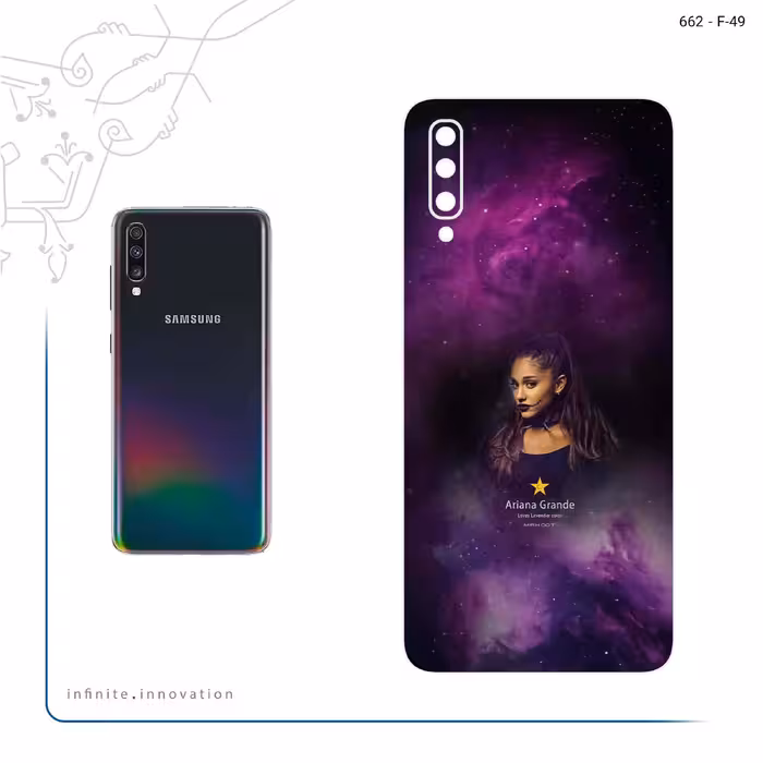 برچسب پوششی ماهوت مدل Ariana Grande مناسب برای گوشی موبایل سامسونگ Galaxy A70