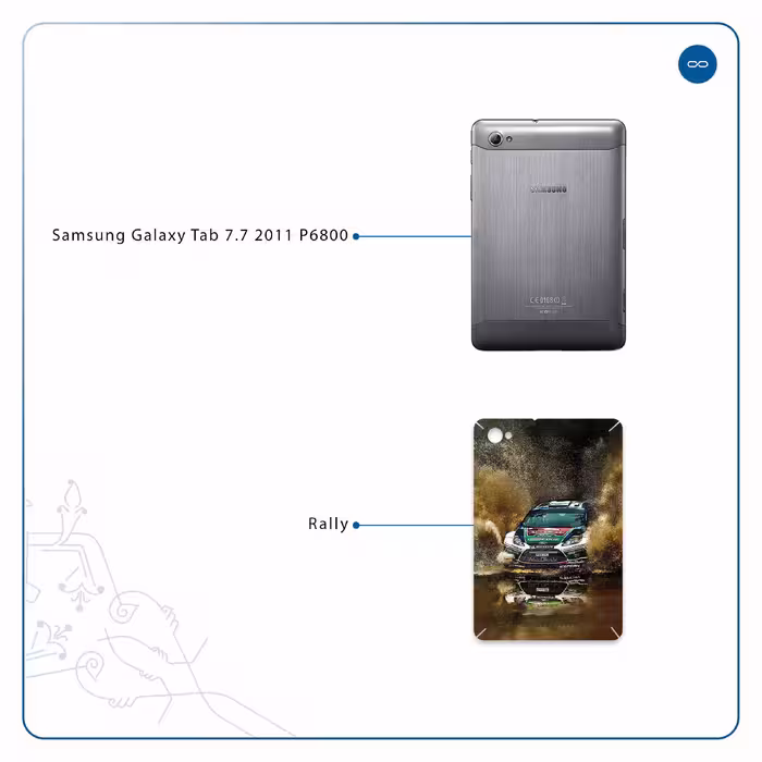 برچسب پوششی ماهوت مدل Rally مناسب برای تبلت سامسونگ Galaxy Tab 7.7 2011 P6800