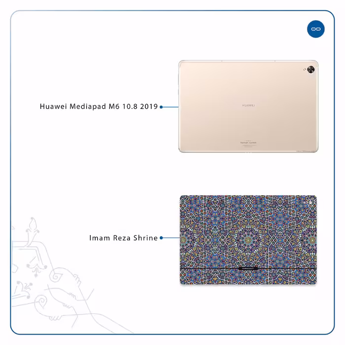 برچسب پوششی ماهوت مدل Iran-Tile6 مناسب برای تبلت هوآوی Mediapad M6 10.8 2019