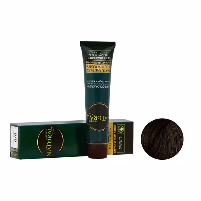 رنگ مو نچرال شماره 5.8 حجم 120 میل رنگ قهوه ای زیتونی روشن