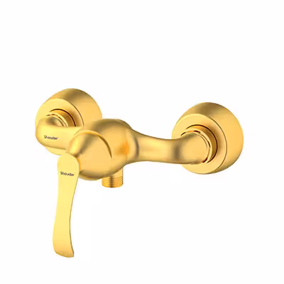 شیر توالت کلاسیک طلایی مات شودر