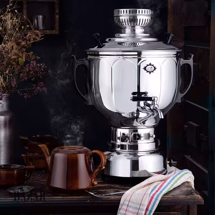 سماور گازسوز عالی نسب مدل ترنج 6 لیتری