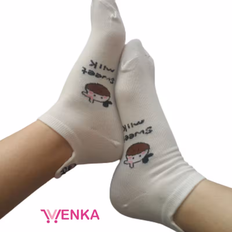 جوراب مچی طرح گاو کد 9363