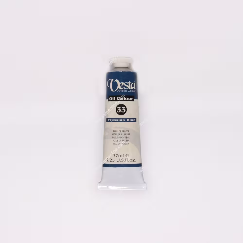 رنگ روغن 37 میل تکرنگ وستا مدل Prussian Blue 33