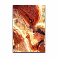 تابلو شاسی گوفی مدل انیمه ناروتو طرح NarutoFox کد AW25 | دنیای قاب