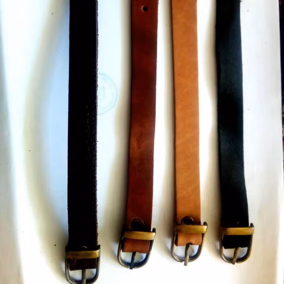 دستبند چرمی کمربندی