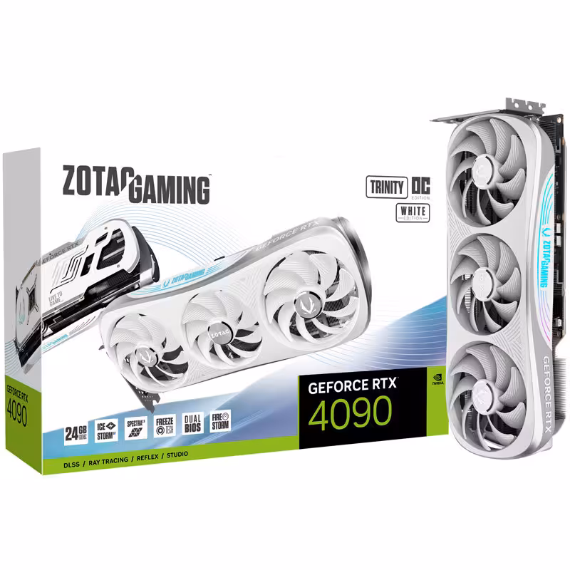 کارت گرافیک زوتاک GeForce RTX 4090 Trinity OC White Edition 24GB GDDR6