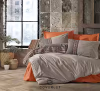 روتختی قهوه‌ای نارنجی طرح‌دار کاوری مدل True